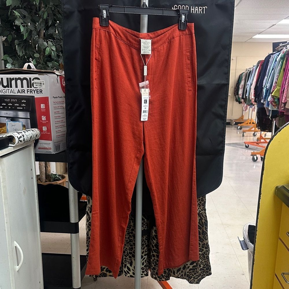 Charlie Paige Rust Wide Leg Pants